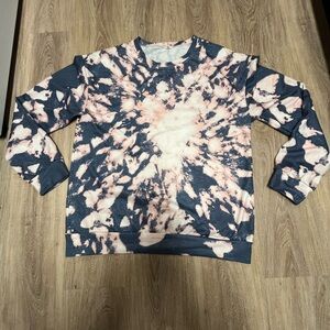 Women’s Oversized Large Tye Dye Long  Sleeve Shirt